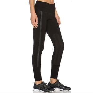 Blanc Noir Moto Mesh Panel Leggings